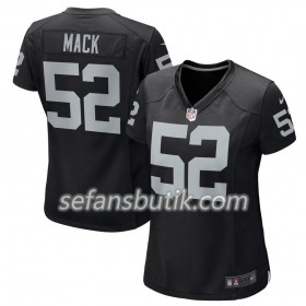 Oakland Raiders Tröjor Khalil Mack 52 Nike Svart - Dame